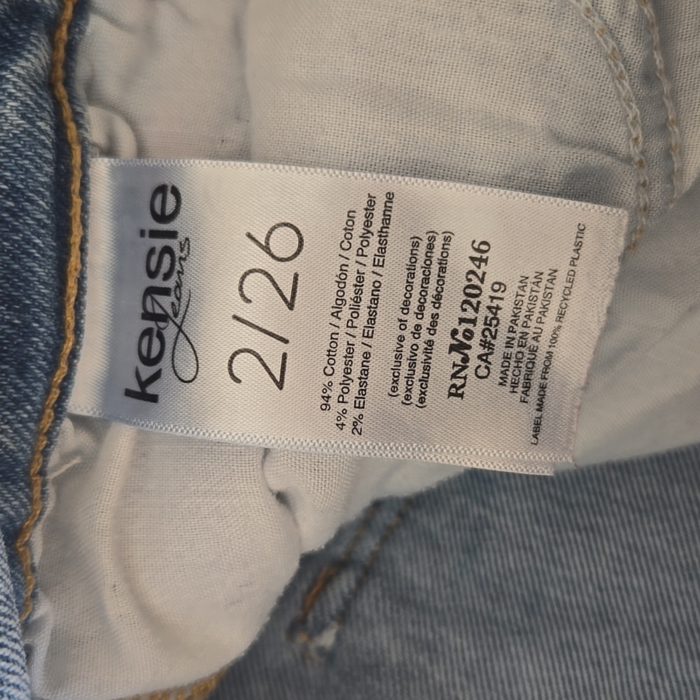 Kensie Vintage Luxe “The Slim” High-Rise Raw Hem Jeans Women’s 2/26 - Picture 16 of 17